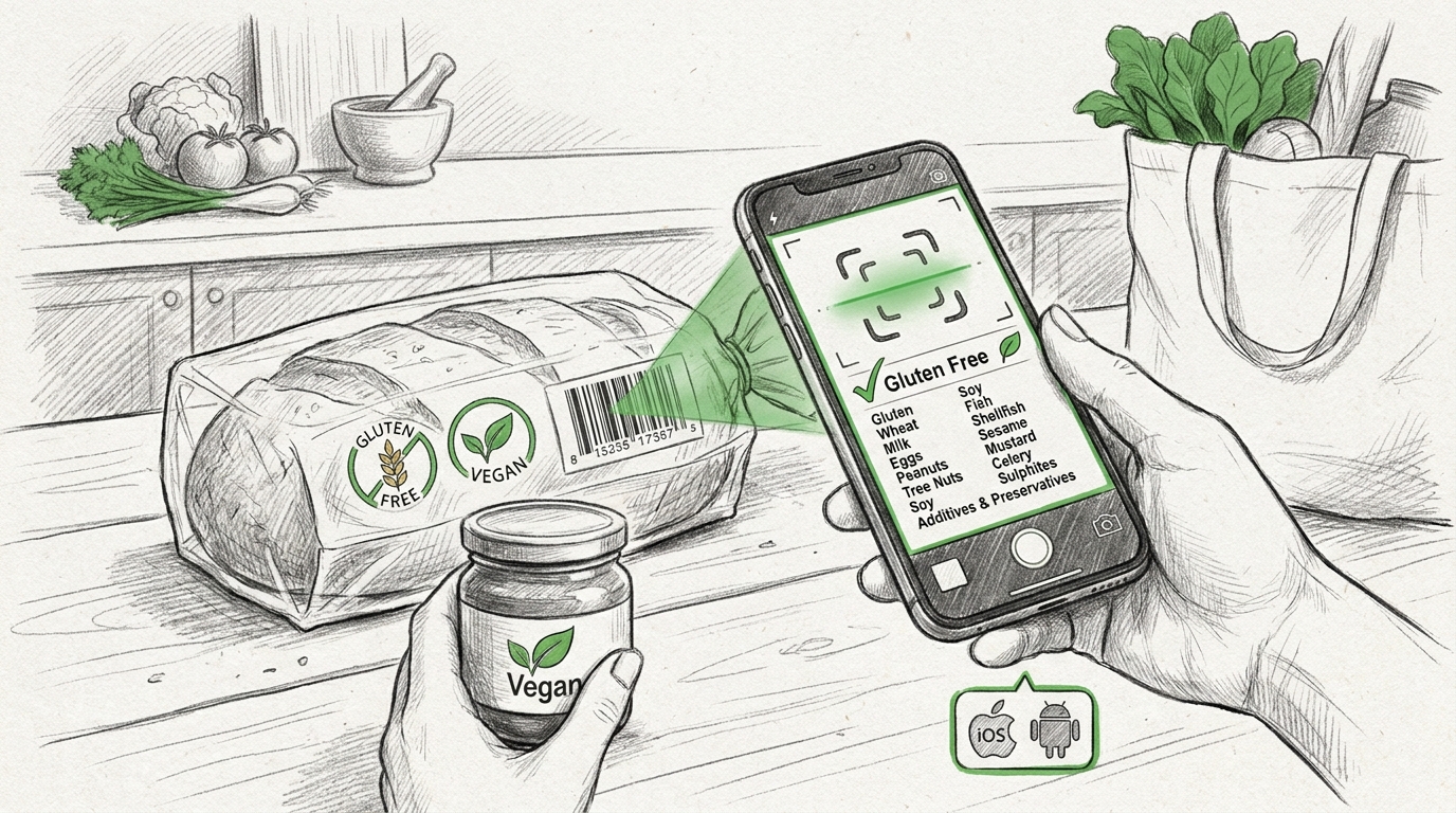 Gluten & Vegan Free Scanner: Detect Allergens Instantly
